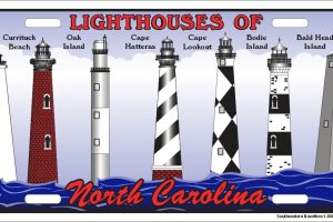 North Carolina Lighthouses License Plate
