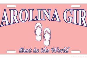 Carolina Girl – Best in the World License Plate