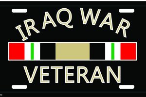 Iraq War Veteran License Plate