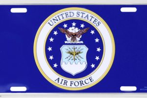 U.S. Air Force License Plate