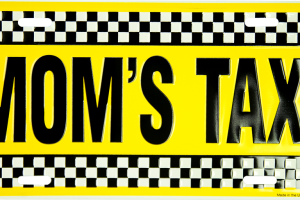 Mom’s Taxi License Plate