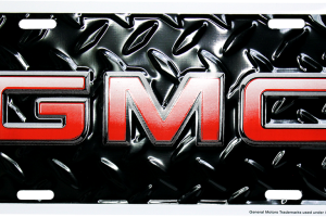 GMC Diamond Plate License Plate