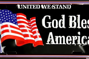 God Bless America License Plate