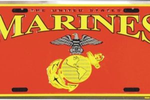 U.S. Marines License Plate