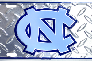 UNC Diamond Plate License Plate