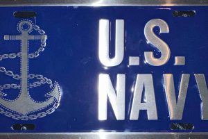 U.S. Navy License Plate