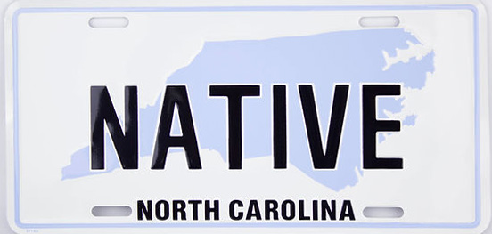 North Carolina Native License Plate