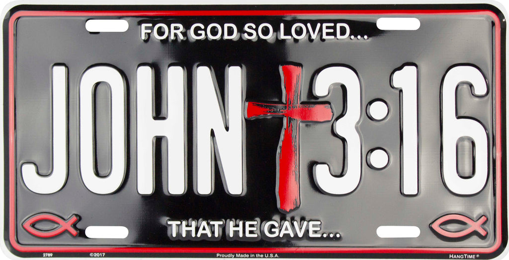 John 3:16 License Plate – “For God So Loved…”