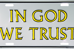 In God We Trust License Plate