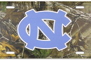 UNC Camo License Plate