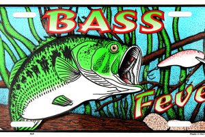 Bass Fever License Plate