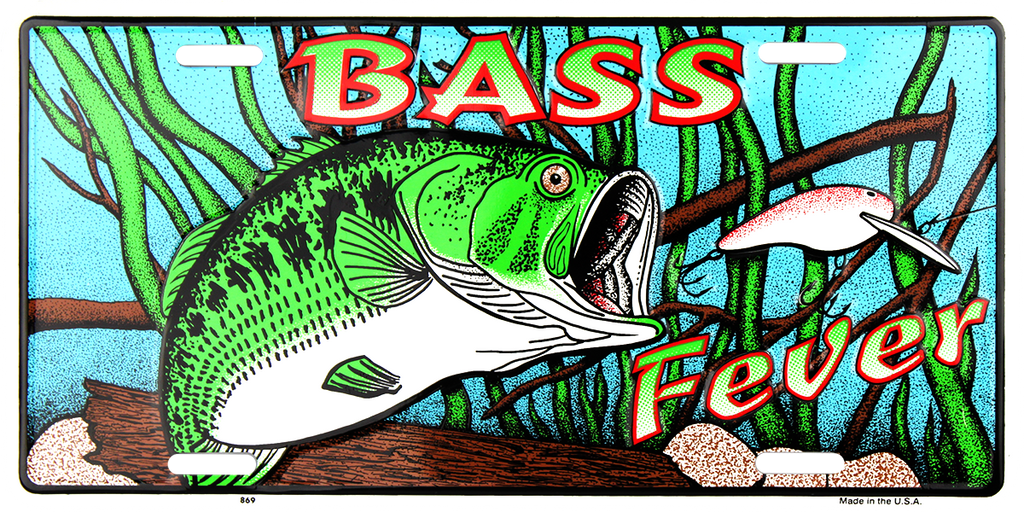 Bass Fever License Plate