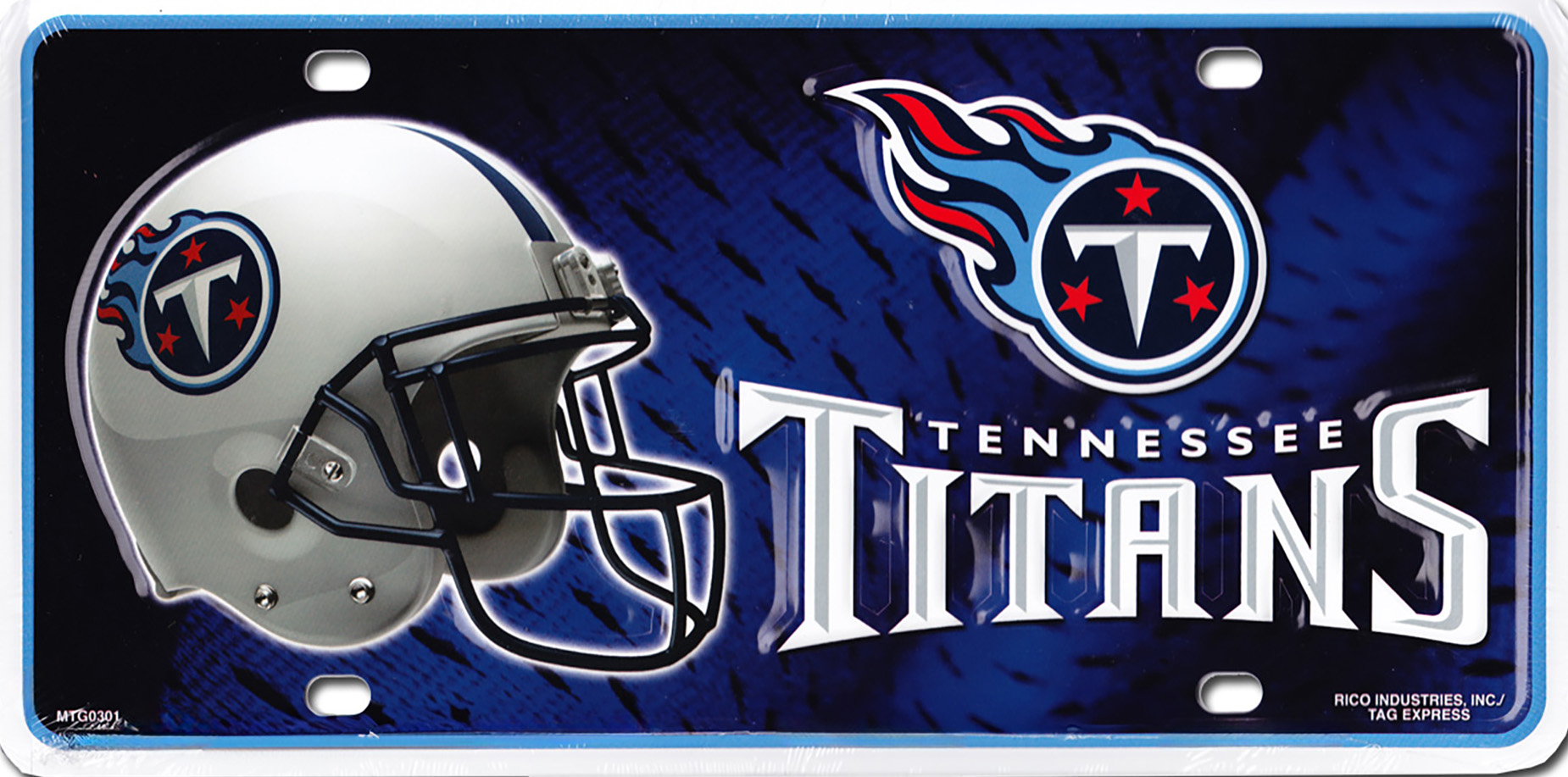 Tennessee Titans Helmet License Plate
