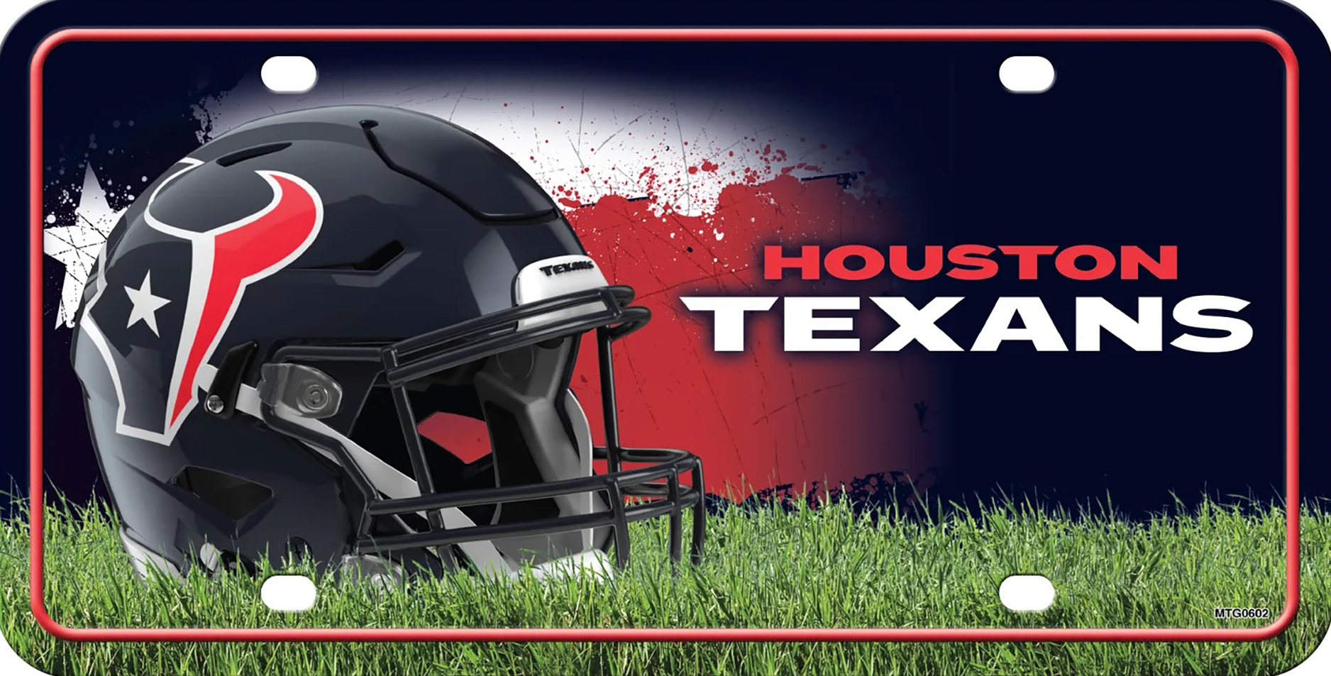 Houston Texans Helmet License Plate