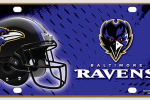 Baltimore Ravens Helmet License Plate