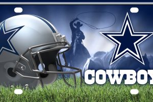 Dallas Cowboys Helmet License Plate