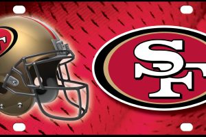 San Francisco 49ers Helmet License Plate