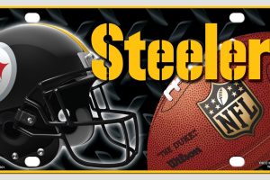 Pittsburgh Steelers Helmet License Plate