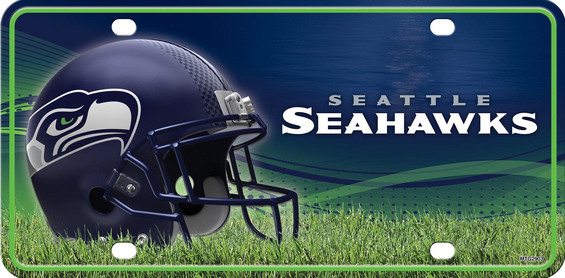 Seattle Seahawks Helmet License Plate