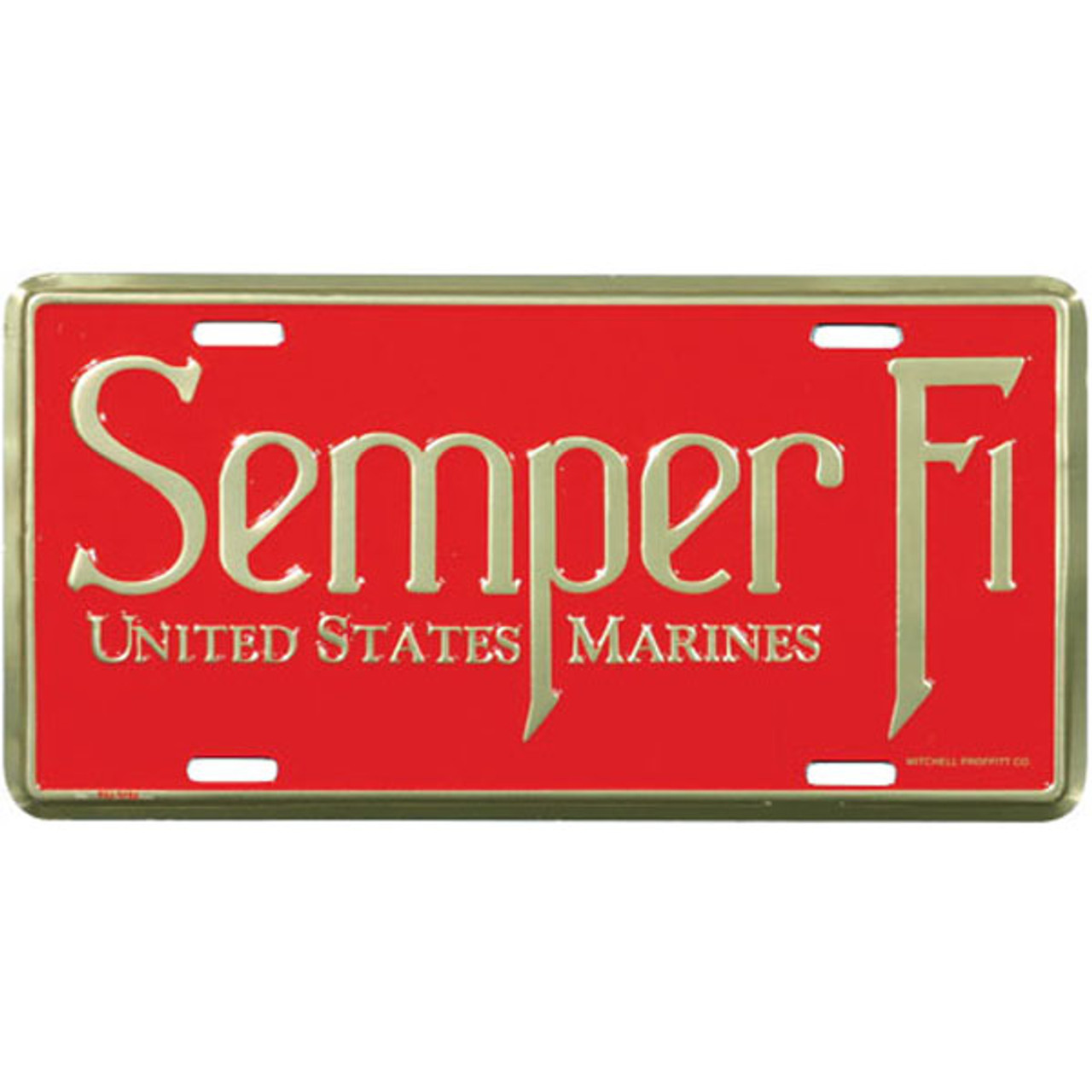 SEMPER FI License Plate