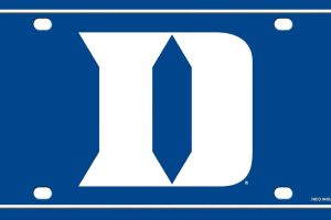 Duke Logo License Plate