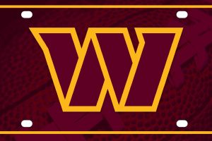 Washington Commanders Logo License Plate